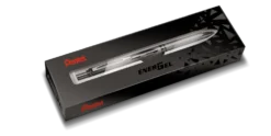 Pióro kulkowe EnerGel aluminiowe - Pentel - metaliczna czerń, 0,7 mm