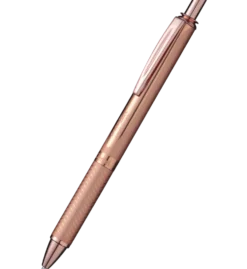 Pióro kulkowe EnerGel, aluminiowe - Pentel - różowe złoto, 0,7 mm