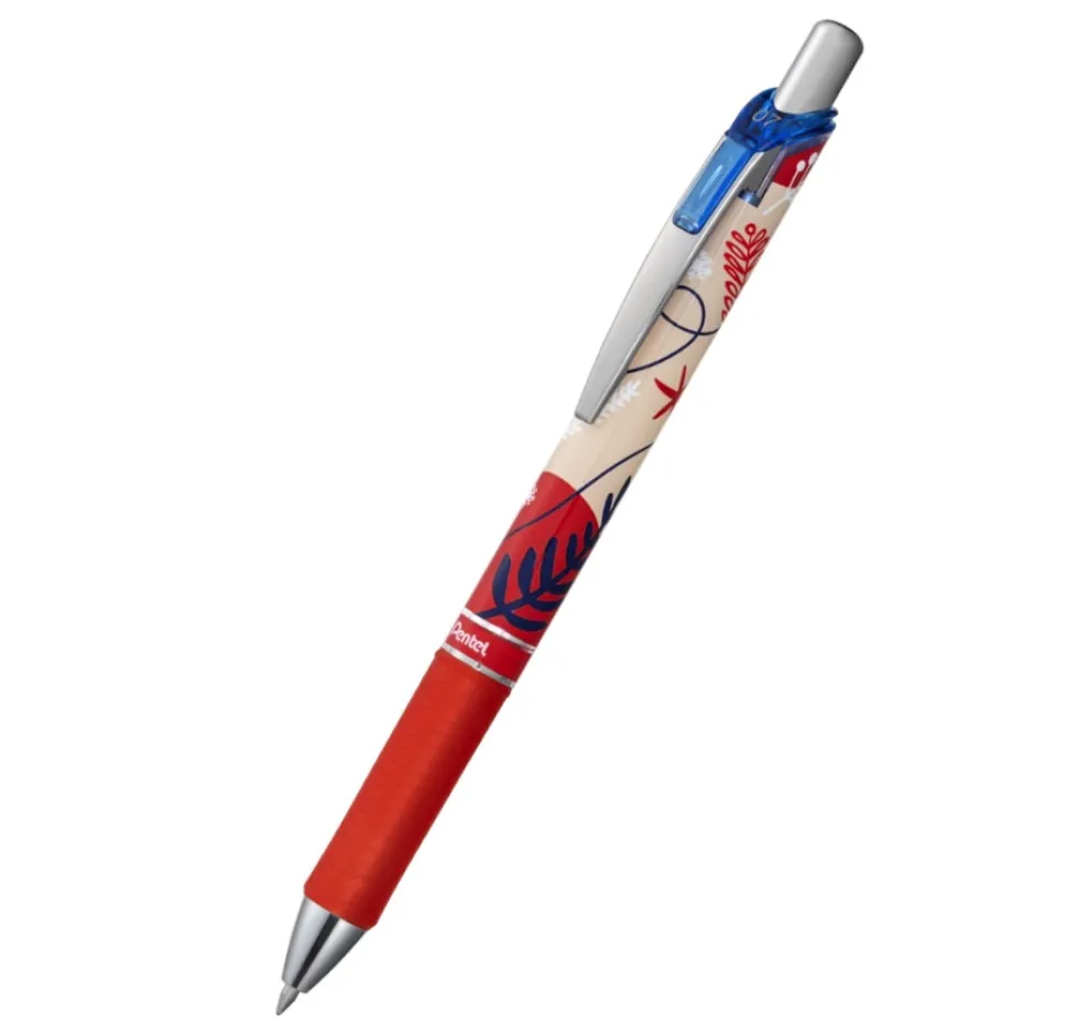 Pióro kulkowe EnerGel edycja limitowana - Pentel - czerwone 0,7 mm