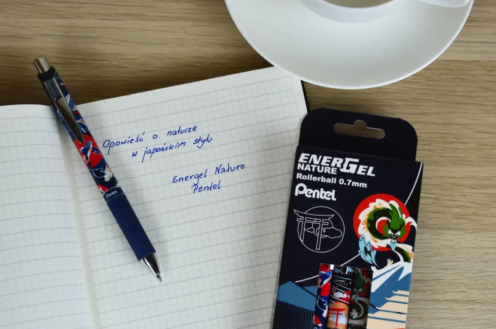 Pióro kulkowe EnerGel Nature - Pentel - Koi 0,7 mm