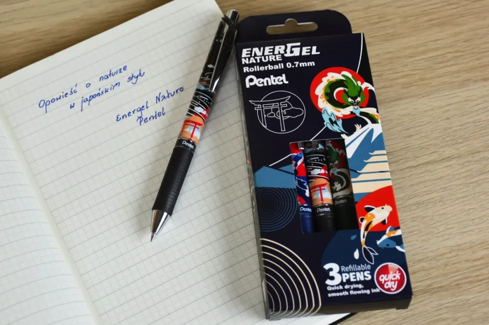 Pióro kulkowe EnerGel Nature - Pentel - Wind 0,7 mm