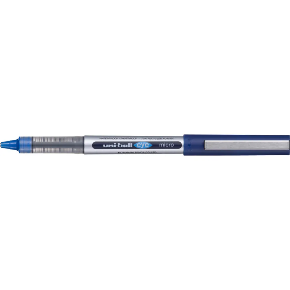 Pióro kulkowe Eye Micro Eco UB-150E - Uni - niebieskie, 0,3 mm