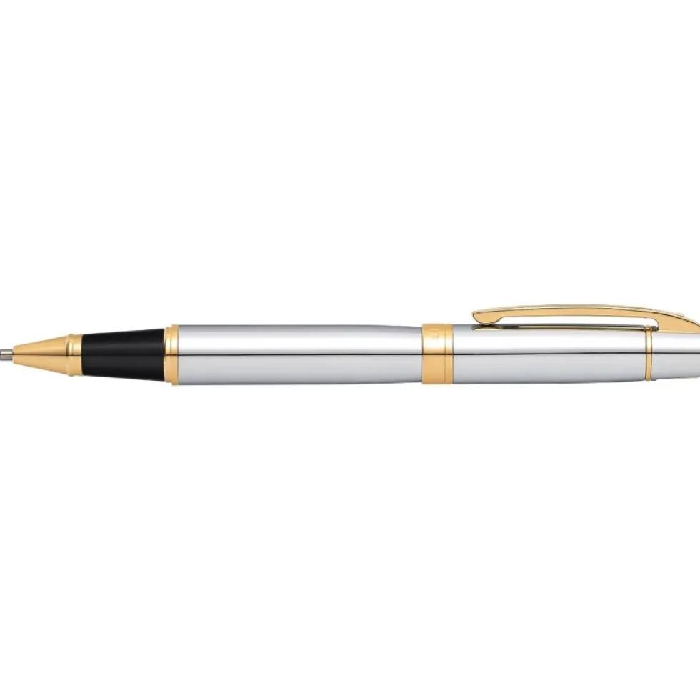 Pióro kulkowe 300 - Sheaffer - Bright Chrome Gold Trim