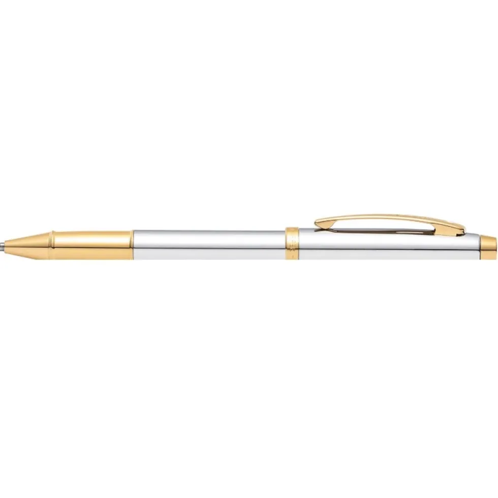 Pióro kulkowe 100 - Sheaffer - Chrome Gold Trim