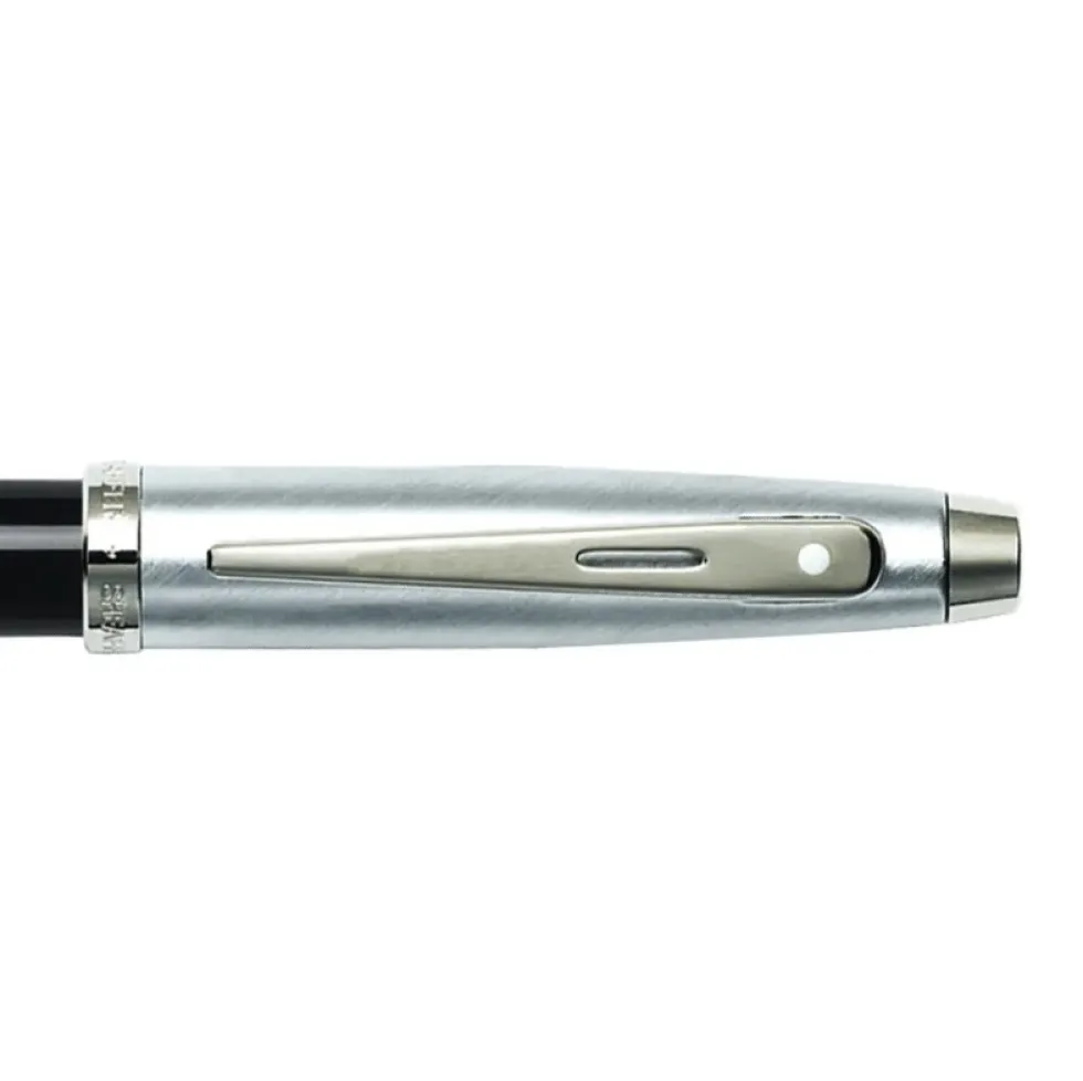 Pióro kulkowe 100 - Sheaffer - Matte Black and Chrome