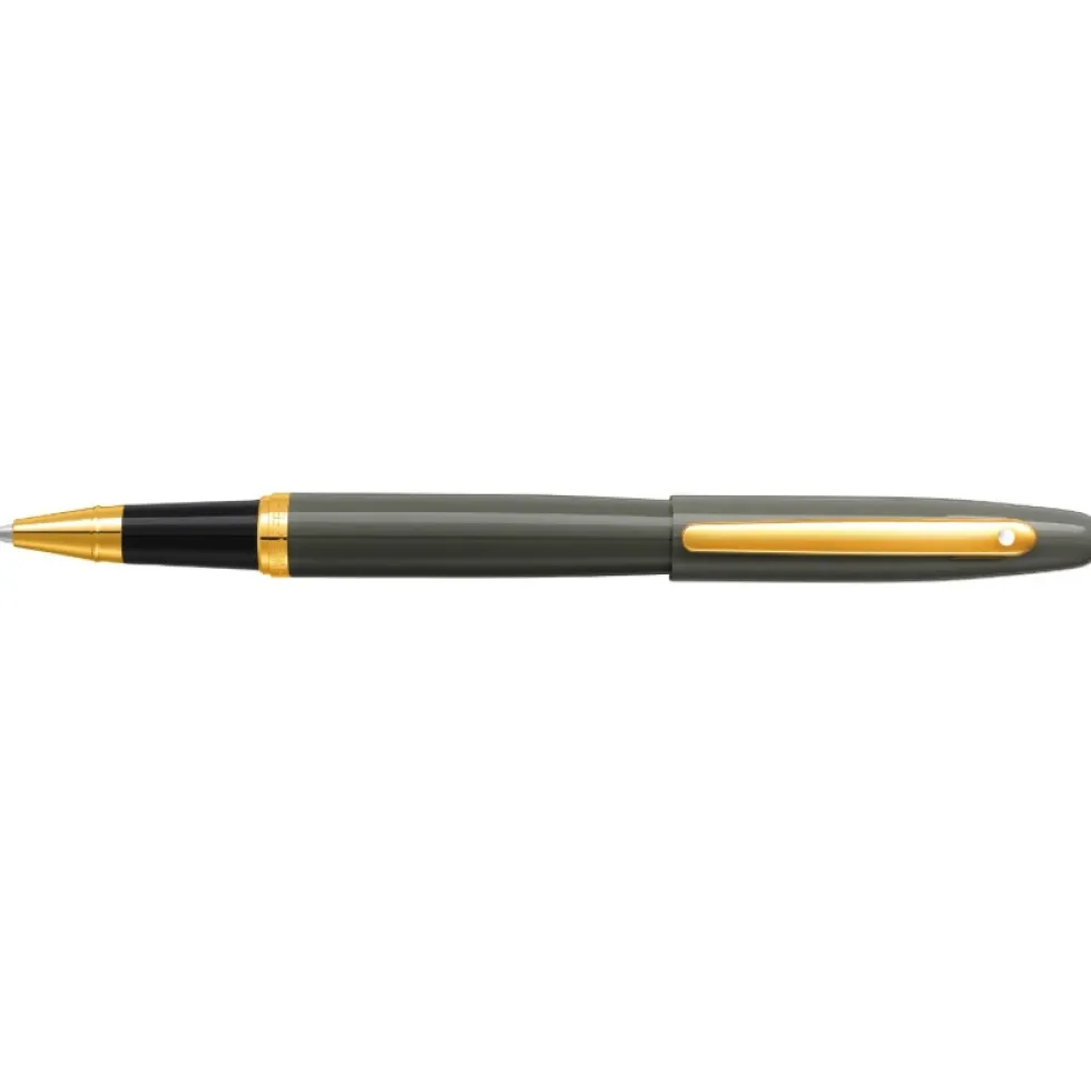Pióro kulkowe VFM - Sheaffer - Glossy Light Gray Gold Trim