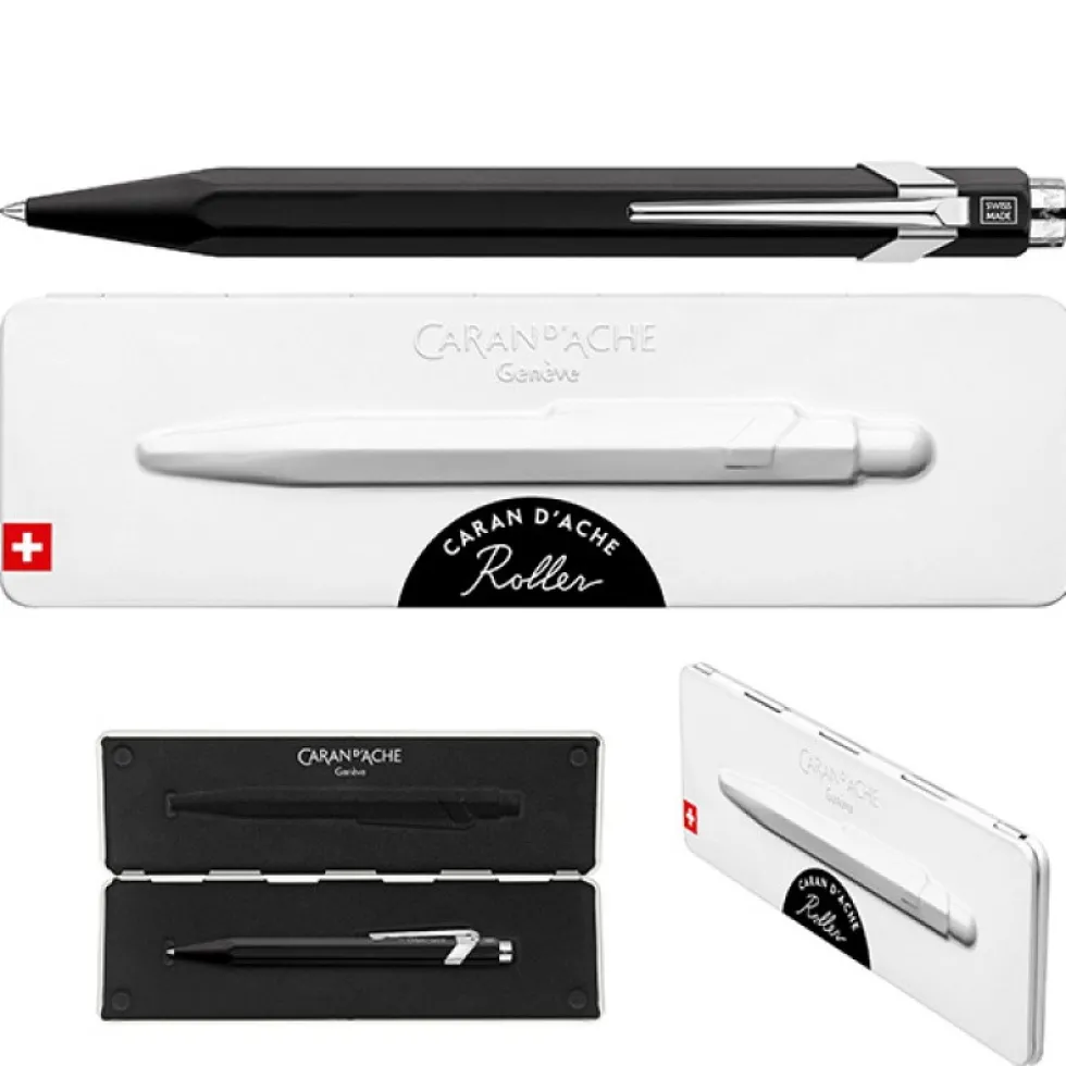 Pióro kulkowe 849 w etui - Caran d'Ache - czarne, M