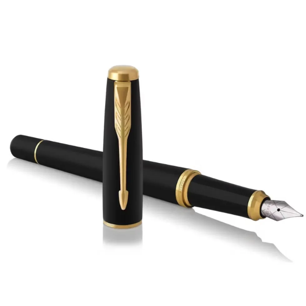 Pióro Urban w etui - Parker - Muted Black & Gold Trim, F