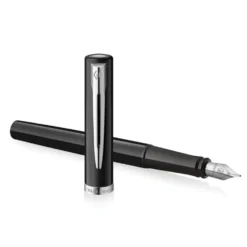 Pióro wieczne Impression - Waterman - Black Silver Trim F