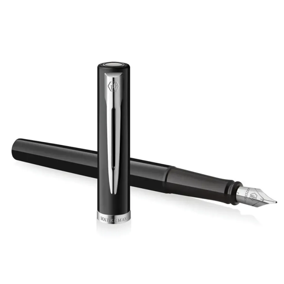 Pióro wieczne Impression - Waterman - Black Silver Trim M