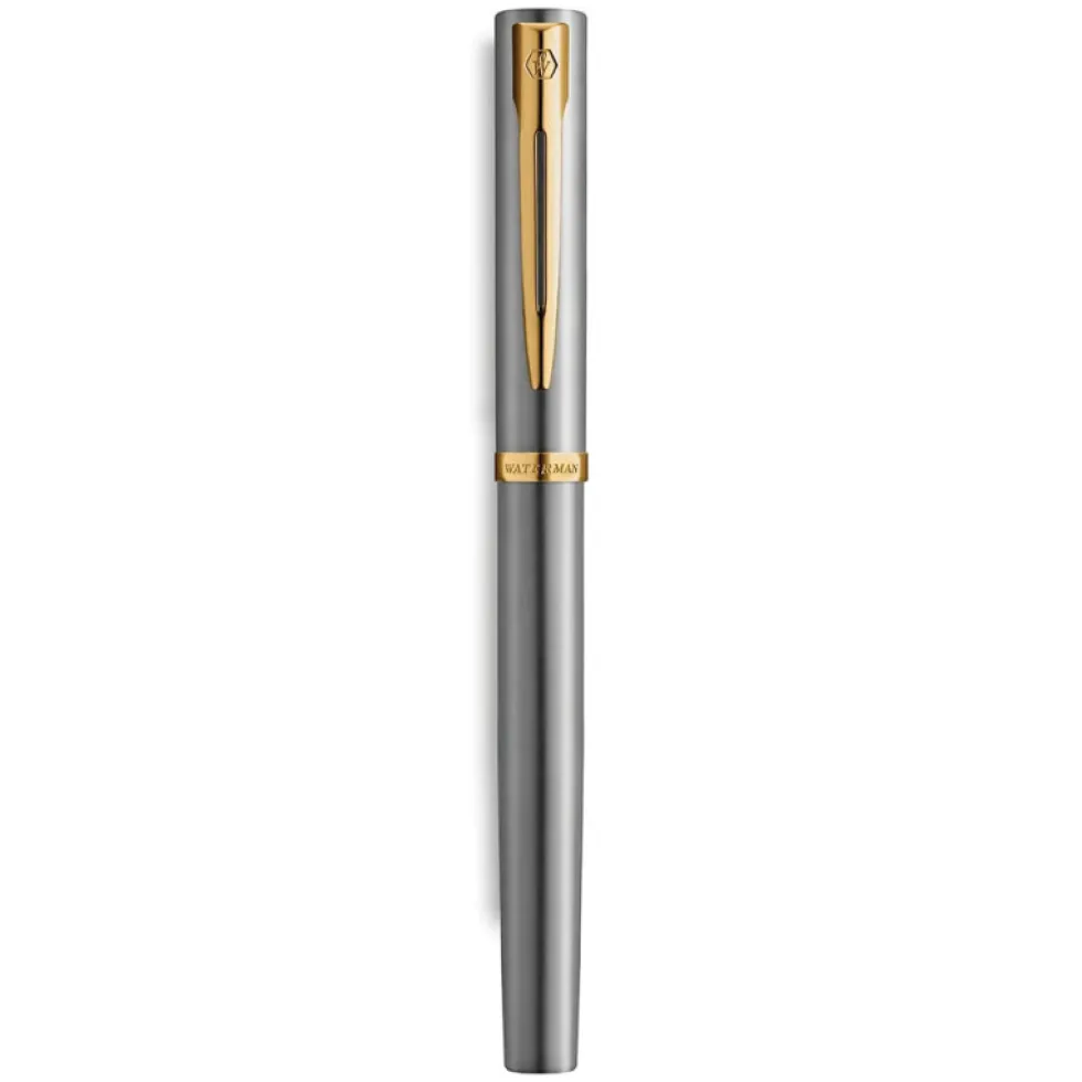Pióro wieczne Impression - Waterman - Steel Gold Trim F