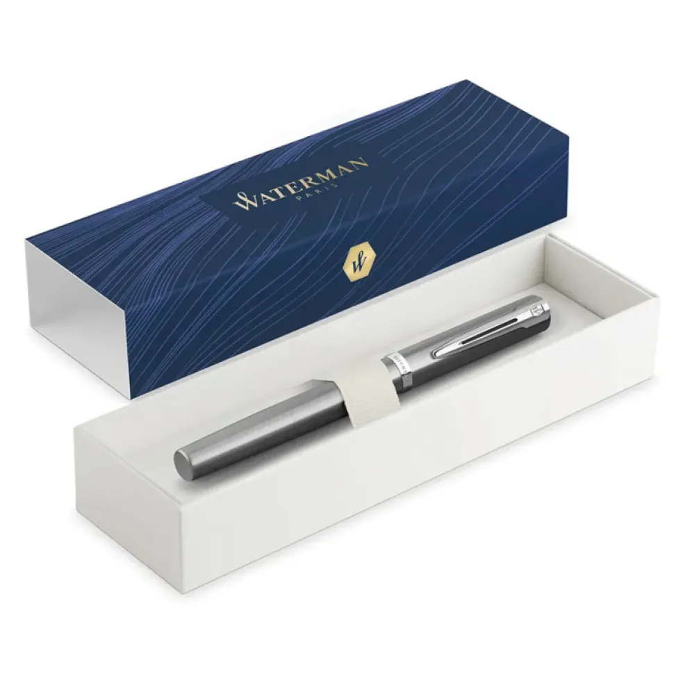 Pióro wieczne Impression - Waterman - Steel Silver Trim F