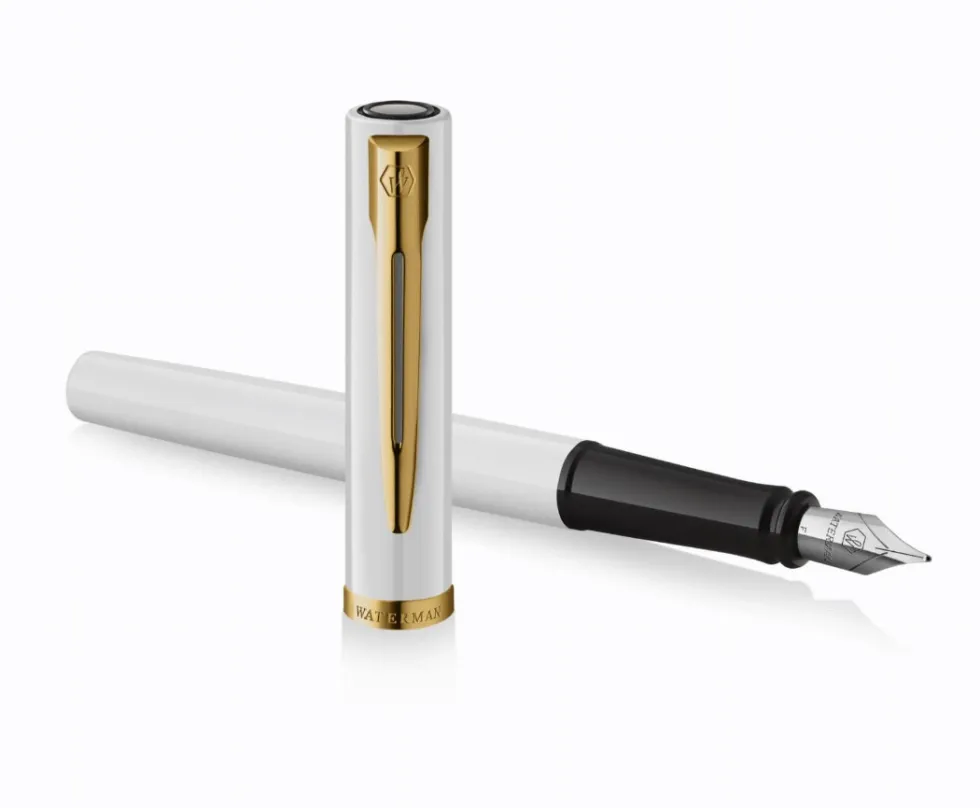 Pióro wieczne Impression - Waterman - White Gold Trim F