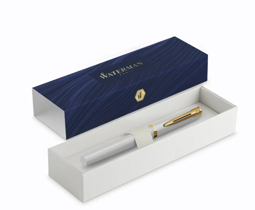 Pióro wieczne Impression - Waterman - White Gold Trim F