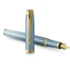 Pióro wieczne IM Rituals - Parker - Turquoise & Gold Trim, F