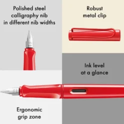 Pióro wieczne Joy - Lamy - Strawberry 1,1 mm