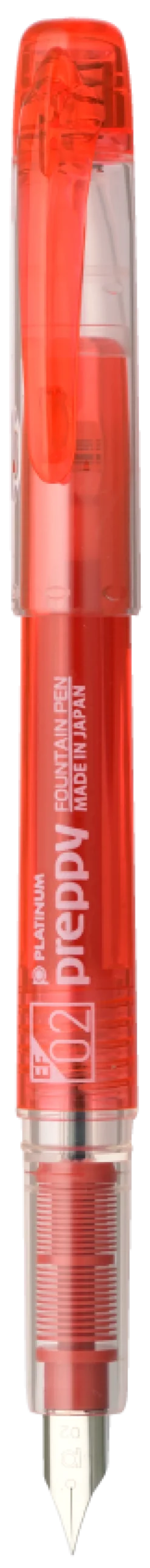 Pióro wieczne Preppy - Platinum - Red EF
