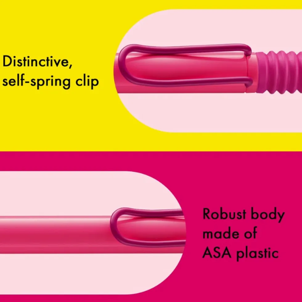 Pióro wieczne Safari - Lamy - Neon Pink EF