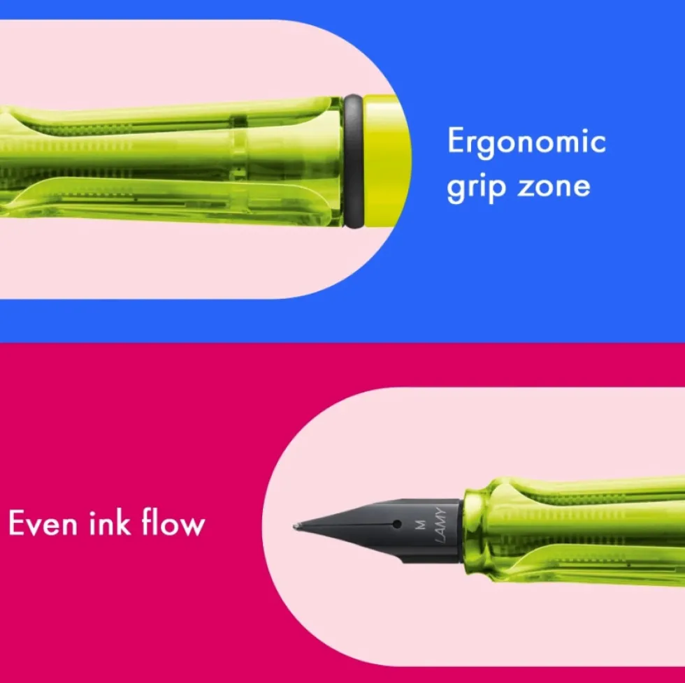 Pióro wieczne Safari - Lamy - Neon Yellow F