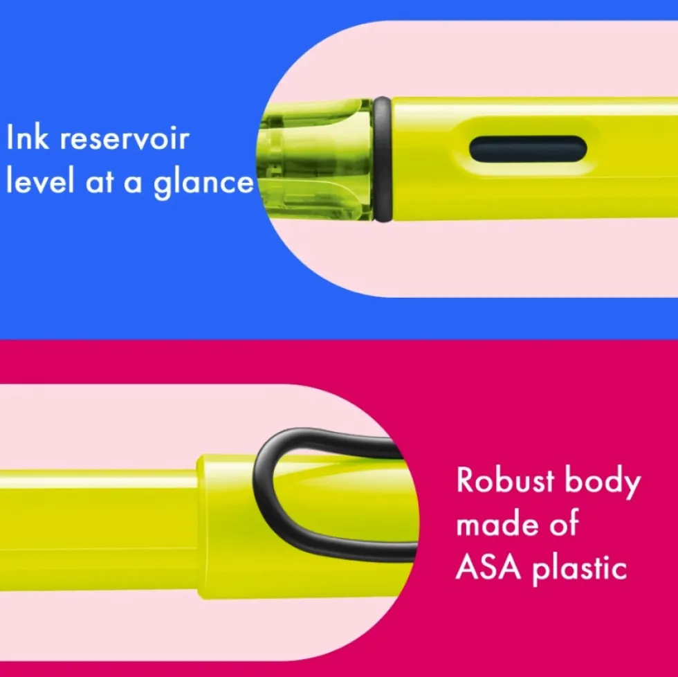 Pióro wieczne Safari - Lamy - Neon Yellow F