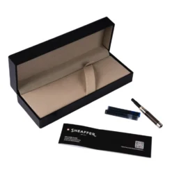 Pióro wieczne 100 - Sheaffer - Black Chrome Trim F