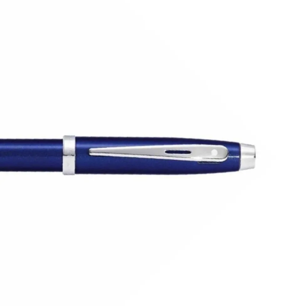 Pióro wieczne 100 - Sheaffer - Blue Chrome Trim F