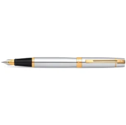Pióro wieczne 300 - Sheaffer - Bright Chrome Gold Trim F