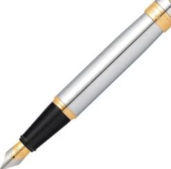 Pióro wieczne 300 - Sheaffer - Bright Chrome Gold Trim F