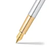 Pióro wieczne 100 - Sheaffer - Chrome Gold Trim F
