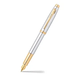 Pióro wieczne 100 - Sheaffer - Chrome Gold Trim F