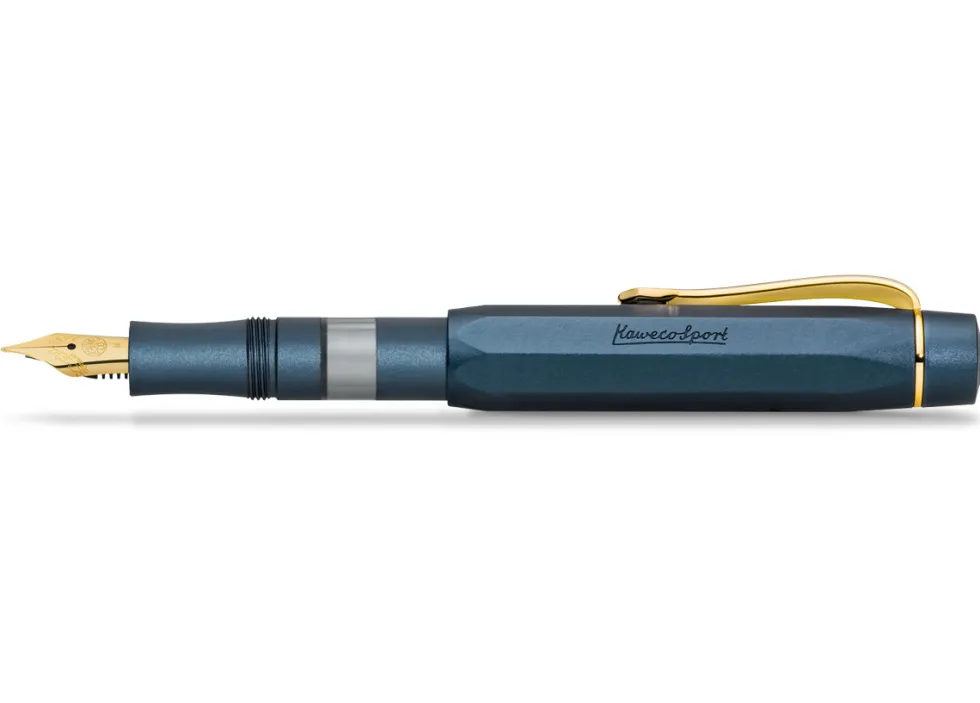 Pióro wieczne Sport Piston Filler zestaw startowy - Kaweco - Navy B