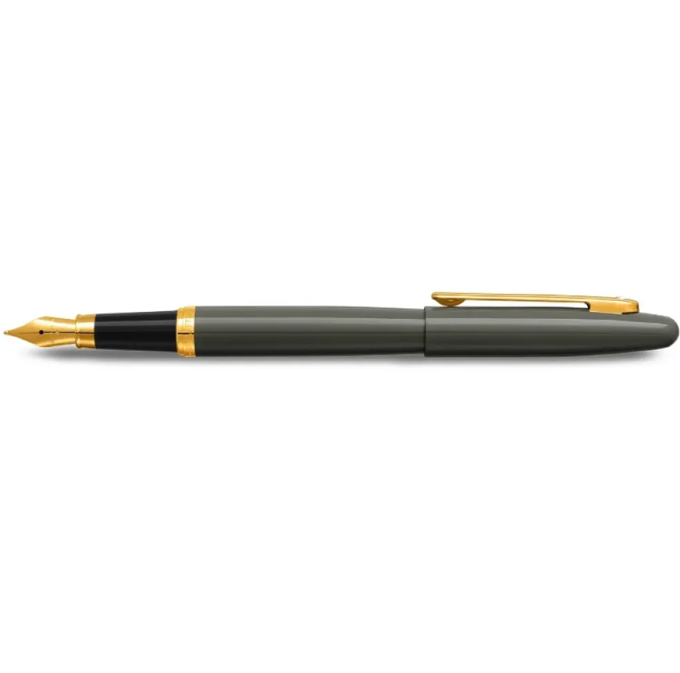 Pióro wieczne VFM - Sheaffer - Glossy Light Gray Gold Trim M