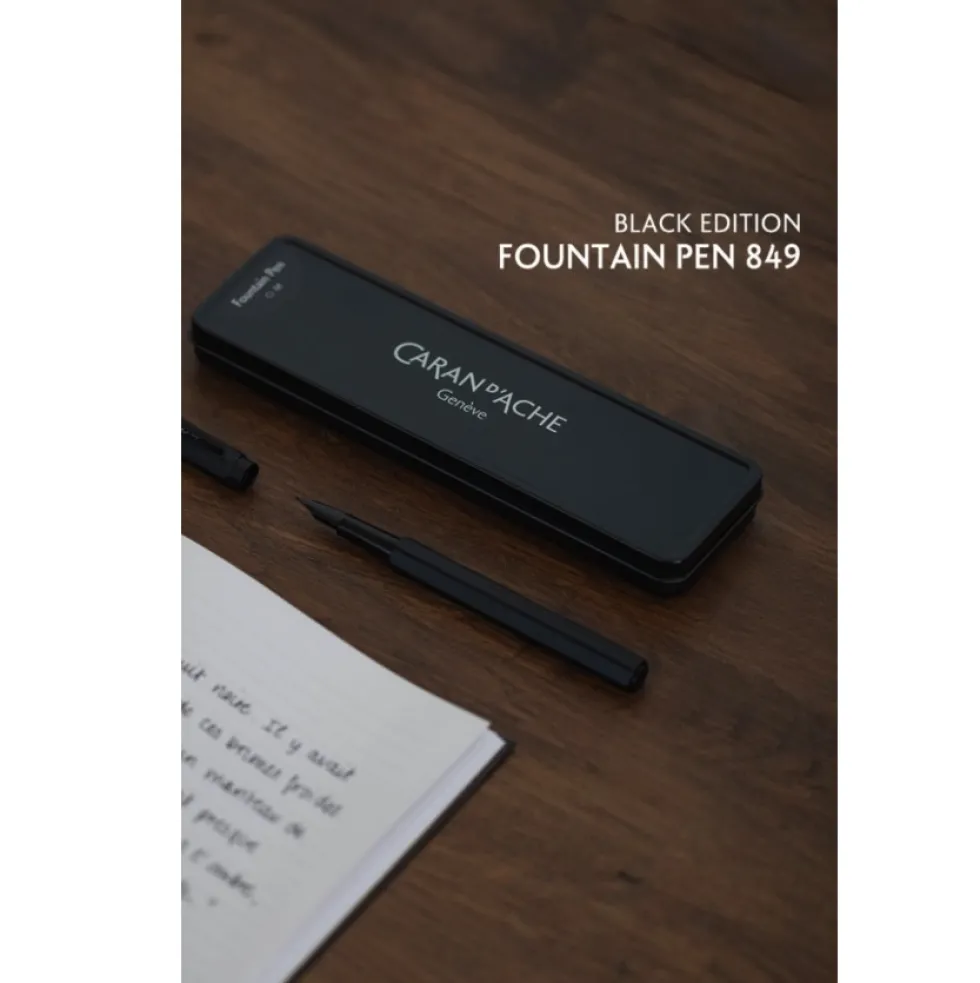 Pióro wieczne 849 z etui - Caran d'Ache - Black Code M