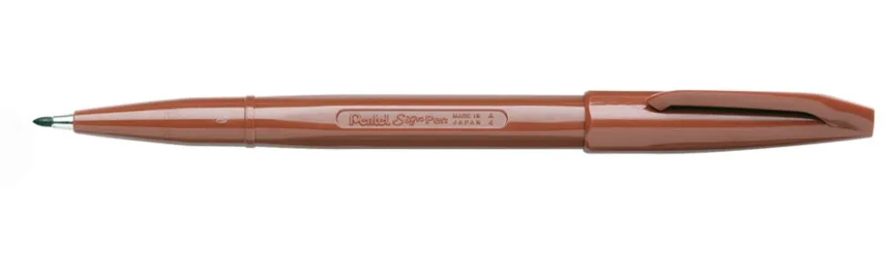 Pisak artystyczny Sign Pen - Pentel - brązowy
