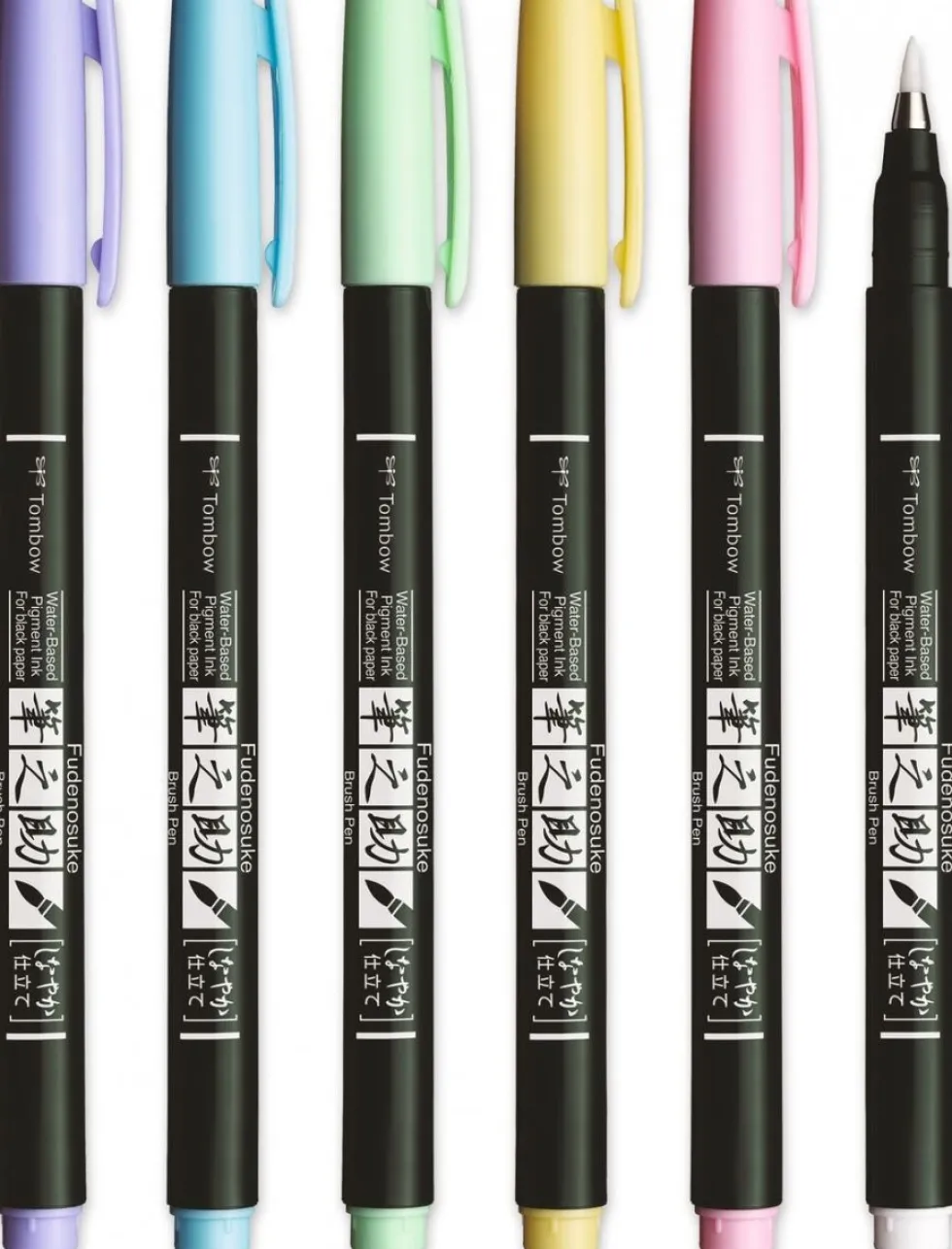 Pisak do kaligrafii Fudenosuke Brush Pen, Pastel - Tombow - Lavender