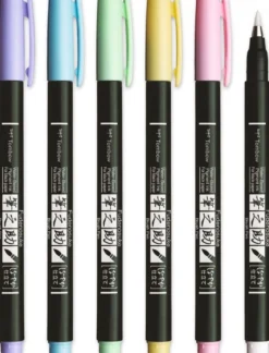 Pisak do kaligrafii Fudenosuke Brush Pen, Pastel - Tombow - Soft Pink