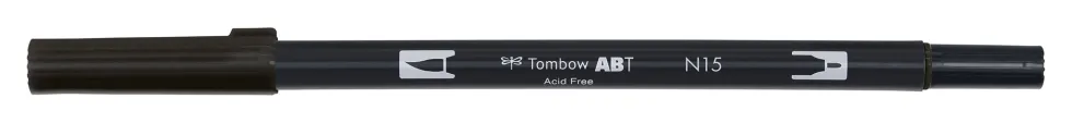 Pisak dwustronny Dual Brush Pen - Tombow - Black