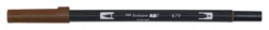 Pisak dwustronny Dual Brush Pen - Tombow - Brown