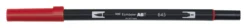Pisak dwustronny Dual Brush Pen - Tombow - Carmine