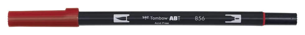 Pisak dwustronny Dual Brush Pen - Tombow - Chinese Red