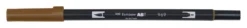 Pisak dwustronny Dual Brush Pen - Tombow - Chocolate