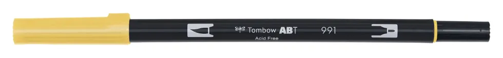 Pisak dwustronny Dual Brush Pen - Tombow - Light Ochre