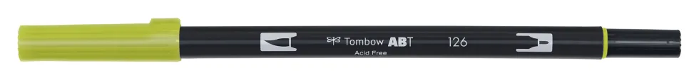 Pisak dwustronny Dual Brush Pen - Tombow - Light Olive