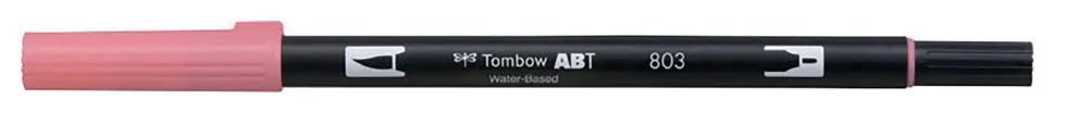Pisak dwustronny Dual Brush Pen - Tombow - Pink Punch