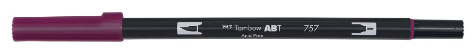 Pisak dwustronny Dual Brush Pen - Tombow - Port Red