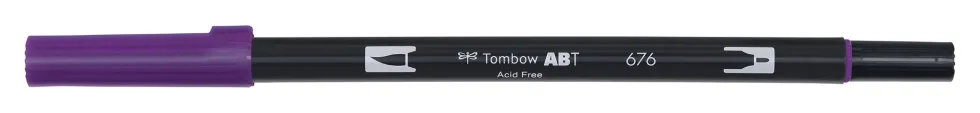 Pisak dwustronny Dual Brush Pen - Tombow - Royal Purple
