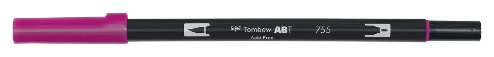 Pisak dwustronny Dual Brush Pen - Tombow - Rubine Red