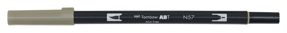 Pisak dwustronny Dual Brush Pen - Tombow - Warm Grey 5
