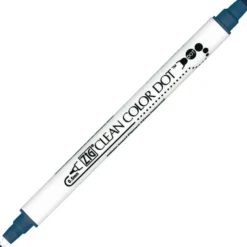 Pisak dwustronny Zig Clean Color Dot - Kuretake - Denim