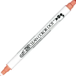 Pisak dwustronny Zig Clean Color Dot - Kuretake - Island Coral
